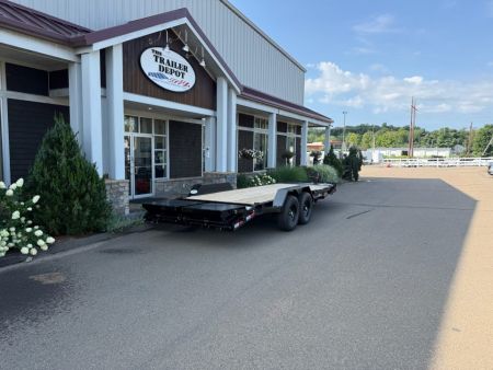 New Liberty 6'11" x 17' + 3' I-Beam Equipment Trailer 15.4K