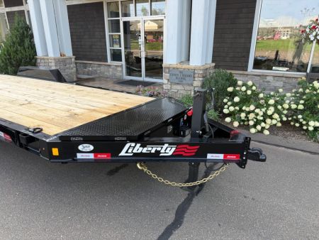 New Liberty 6'11" x 17' + 3' I-Beam Equipment Trailer 15.4K