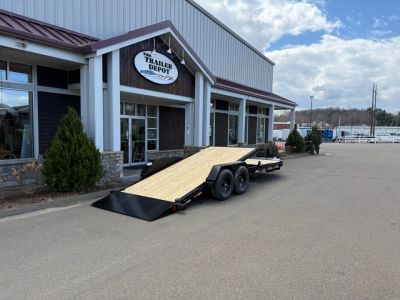 New Liberty 6'11" x 22' Split Deck I-Beam Tilt Trailer 15.4K