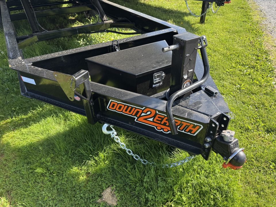 New 2026 Down 2 Earth Trailers DTE824DOT7B Deckover Power Tilt Equipment Trailer