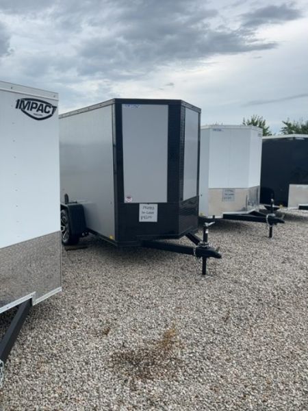 New 2026 Impact Trailers Quake 5x8 3K Ramp Door V-Nose