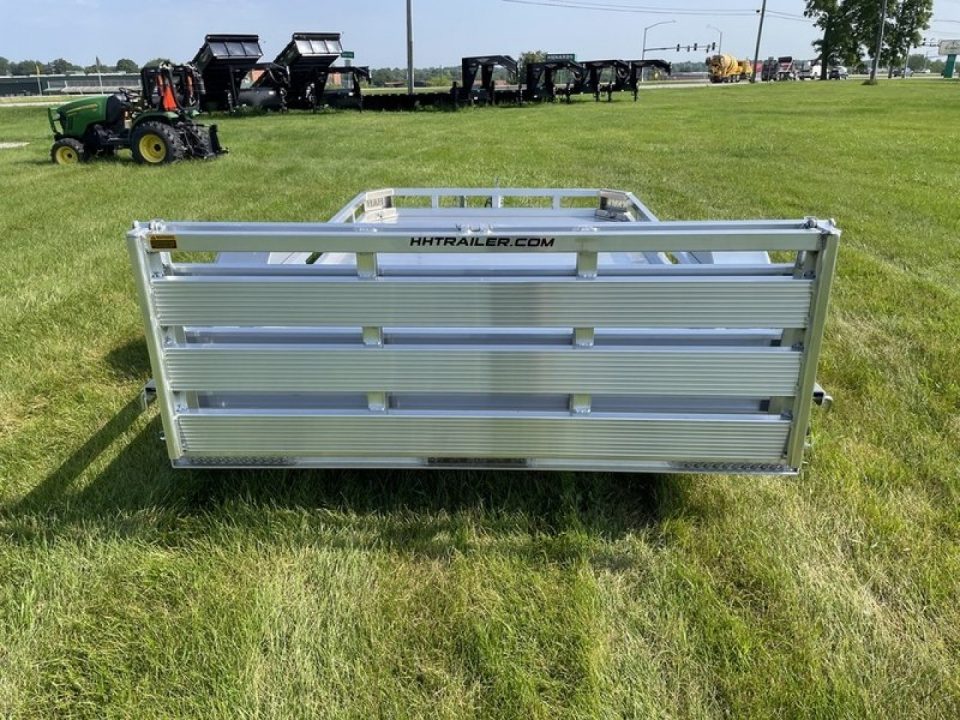New 2026 H&H Trailers 78x14 Aluminum Low Side Utility Trailer