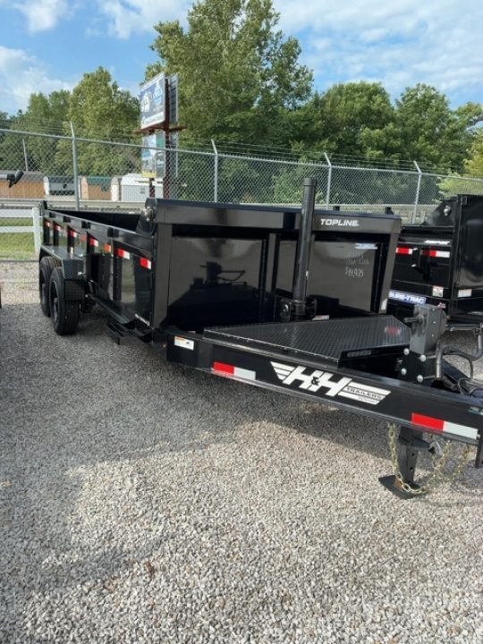 New 2025 H&H TRAILERS Topline Telescopic I-Beam Dump Trailer, 17.6K