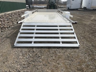 New 2026 80"x15' - 4400lb Bear Track Aluminum Utility Trailer