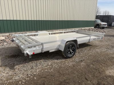 New 2026 80"x15' - 4400lb Bear Track Aluminum Utility Trailer