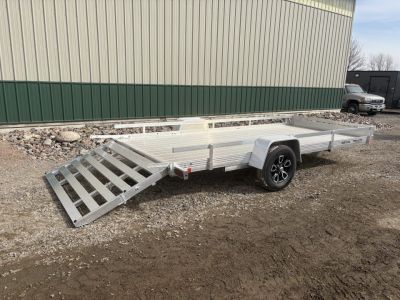 New 2026 80"x15' - 4400lb Bear Track Aluminum Utility Trailer