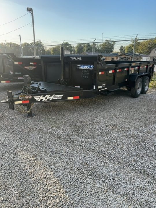 New 2025 H&H TRAILERS Topline Telescopic I-Beam Dump Trailer, 17.6K