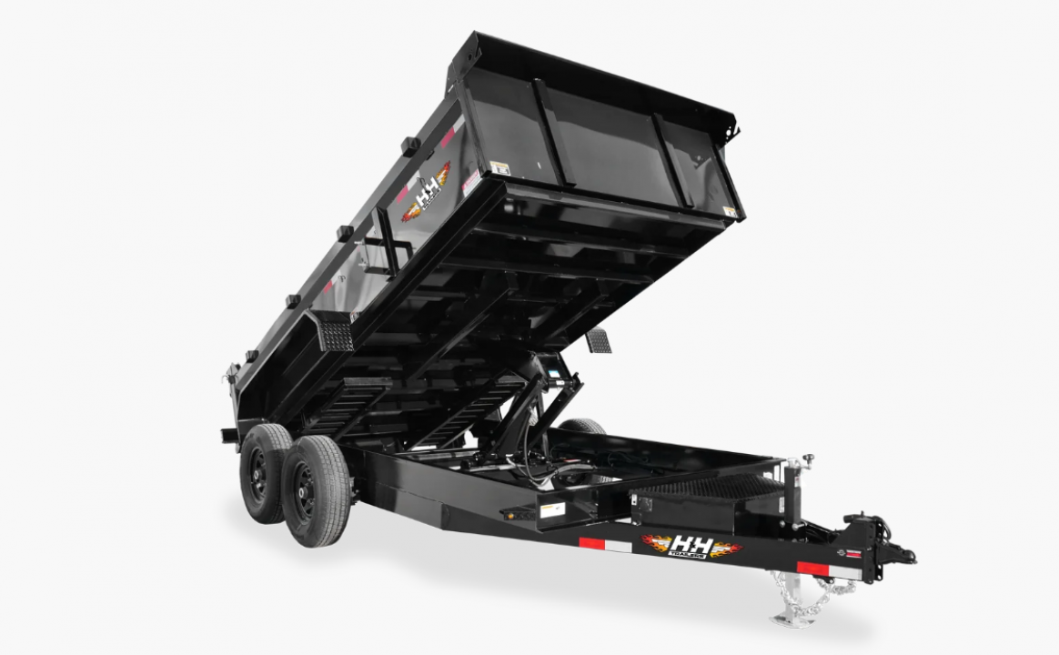 New 2025 H&H Trailers 83x14 Industrial Dump Trailer, 14K Scissor