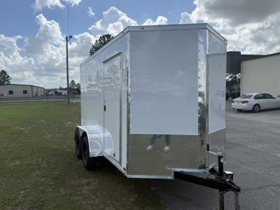 New 6X12TA White Standard Trailer