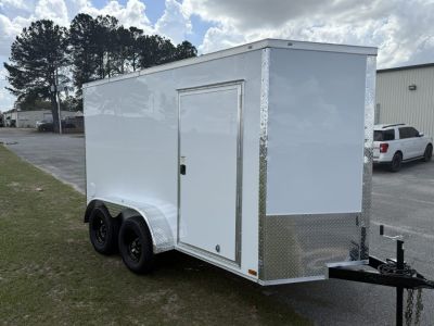 New 6X12TA White Standard Trailer