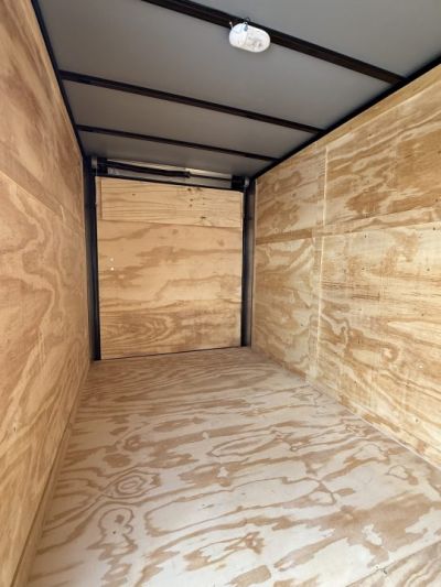 New 6X12TA White Standard Trailer