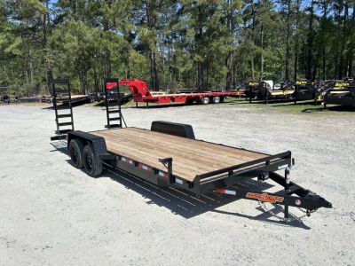 New 2026 Down 2 Earth 82X20 Equipment Trailer #4520 Payload, 18ft Deck + 2ft Dovetail