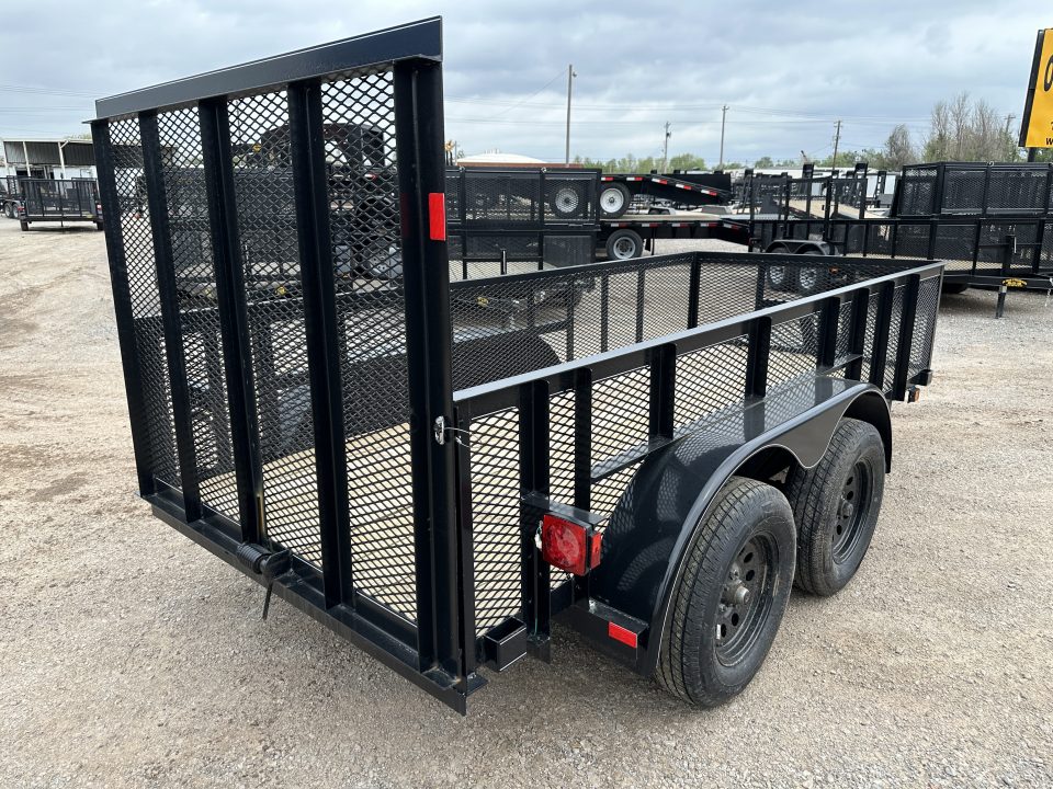 New 2026 Road Boss 5'x12' Bumper Pull w/4' Gate & 2' Mesh Sides Utility Trailer