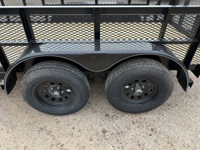 New 2026 Road Boss 5'x12' Bumper Pull w/4' Gate & 2' Mesh Sides Utility Trailer