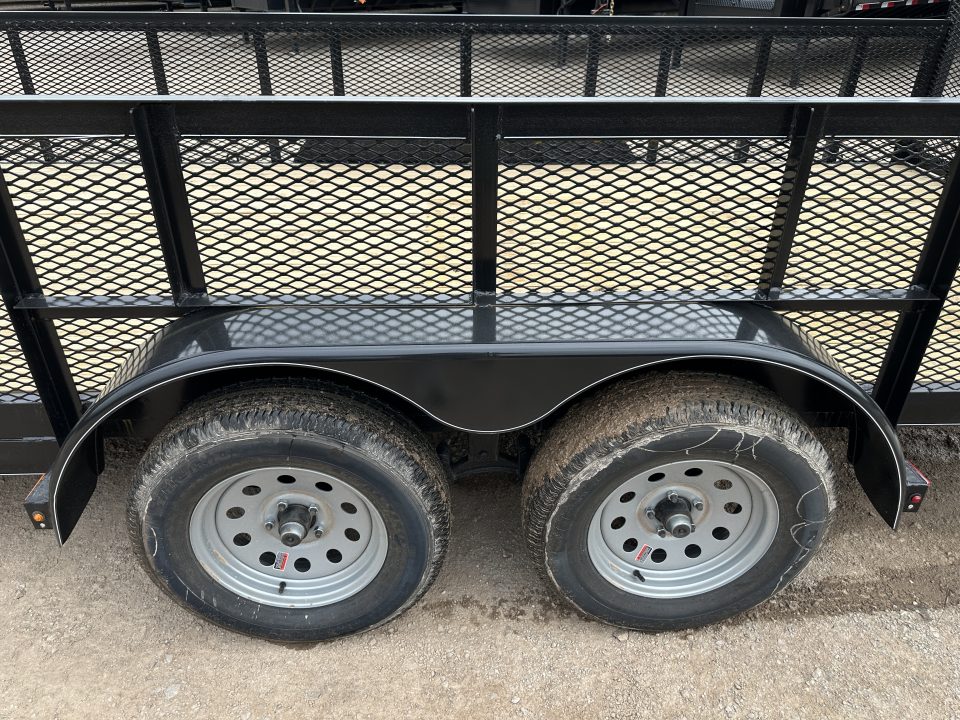 New 2026 Road Boss 83"x18' Bumper Pull w/4' Gate, 2' Mesh Sides & 4" Frames Utility Trailer