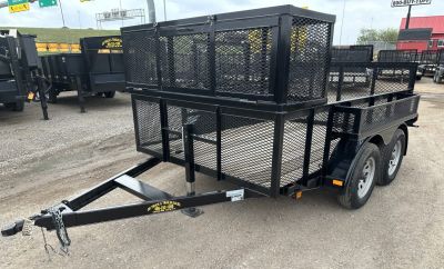 New 2026 Road Boss 77 x10' Tandem Axle Landscape with 2' Sides Landscape Trailer
