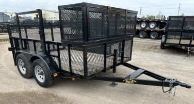 New 2026 Road Boss 77"x10' Tandem Axle Landscape with 2' Sides Landscape Trailer