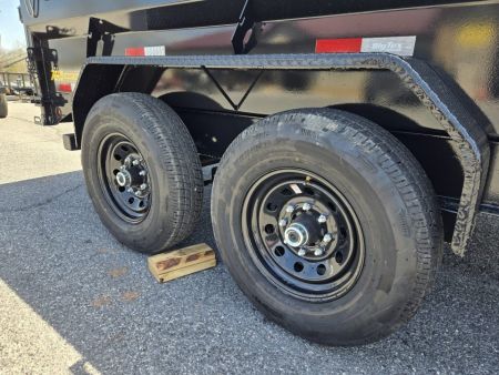 New 7 x 14 Big Tex Low Pro 14TD Telescopic Dump Trailer 15.4K****MEGA HOIST Lift, 7 Gauge Floor, Batt Charger, Stab. Jacks