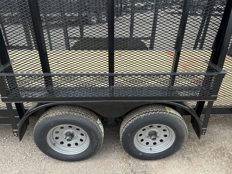 New 2026 Road Boss 83"x20' Tandem Axle Landscape with 4' Sides & Side gate Landscape Trailer
