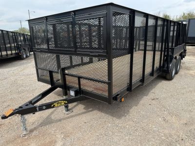 New 2026 Road Boss 83 x20' Tandem Axle Landscape with 4' Sides & Side gate Landscape Trailer