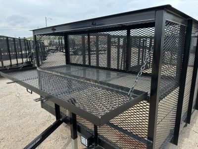 New 2026 Road Boss 83"x20' Tandem Axle Landscape with 4' Sides & Side gate Landscape Trailer