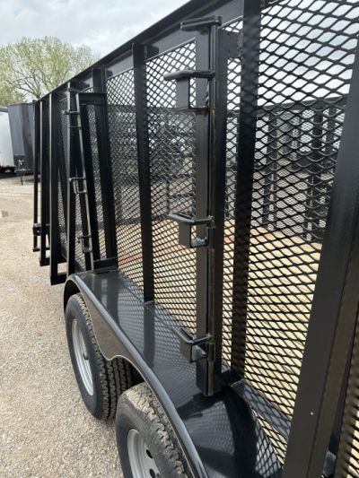 New 2026 Road Boss 83"x20' Tandem Axle Landscape with 4' Sides & Side gate Landscape Trailer