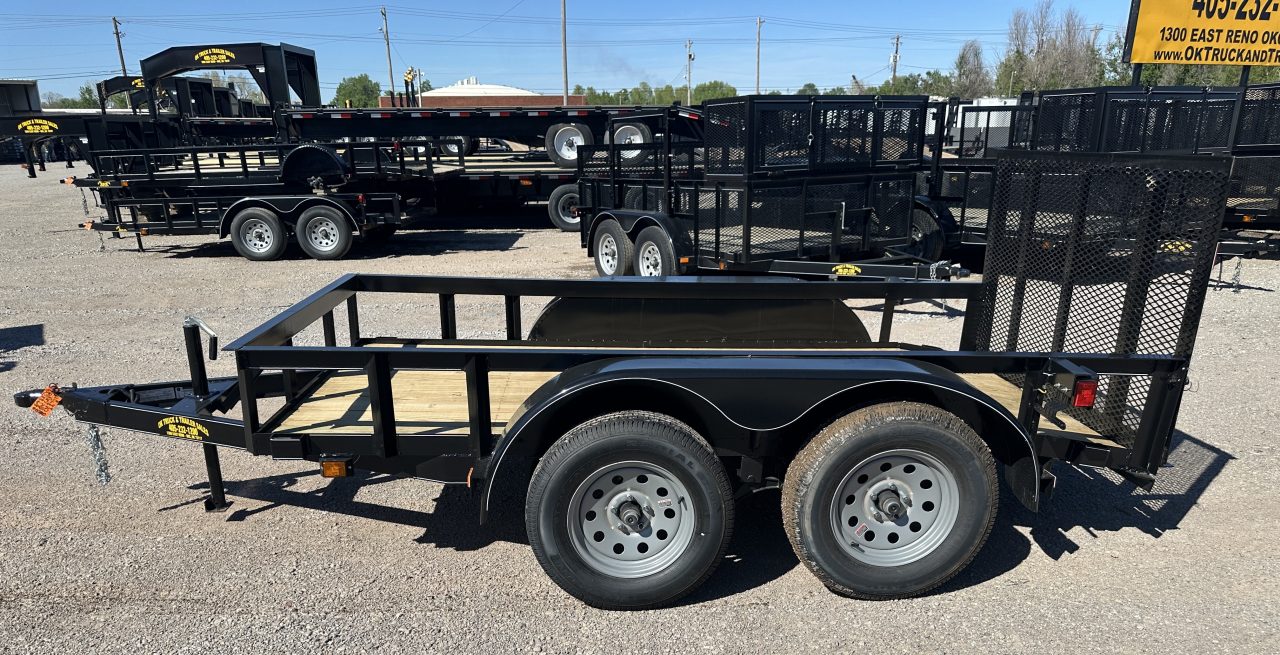 New 2026 Road Boss 5x10' Bumper Pull w/3' Gate & Dove Tail Utility Trailer
