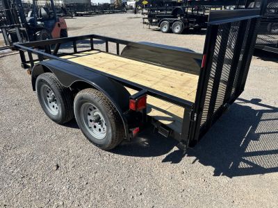 New 2026 Road Boss 5x10' Bumper Pull w/3' Gate & Dove Tail Utility Trailer