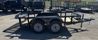 New 2026 Road Boss 5x10' Bumper Pull w/3' Gate & Dove Tail Utility Trailer