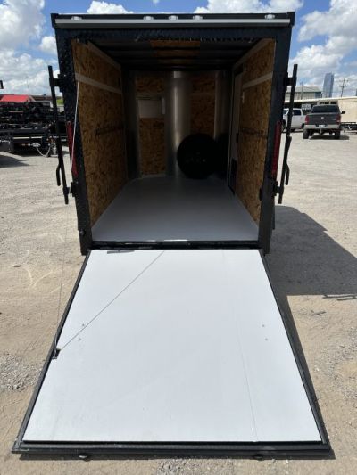 New 2026 Cargo Craft 5'x10'x5' Elite Silver V Nose w/ side door & ramp door Cargo / Enclosed Trailer