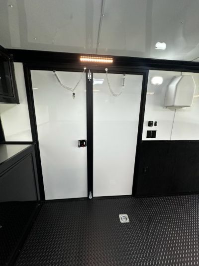 New 2026 Rock Solid Cargo 8.5x32 Race Trailer-Finished Interior-Triple 7000 TORSIONS -FLAT FRONT-24ft Awning