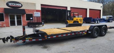 New 7 x 22 (16+6) Big Tex 14TL Tilt Bed Equipment Trailer, 14k GVWR **6' Stationary Deck, Removable Fenders, Adj. Hyd. Dampener
