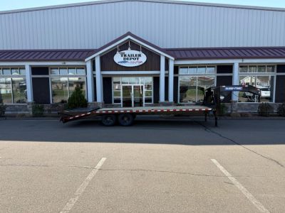 New SURE-TRAC 8'6" x 25' HEAVY DUTY LOW PROFILE DECKOVER TRAILER GOOSENECK 15K