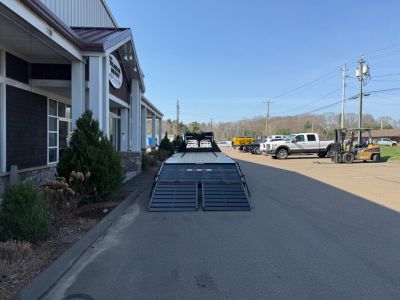 New SURE-TRAC 8'6" x 25' HEAVY DUTY LOW PROFILE DECKOVER TRAILER GOOSENECK 15K