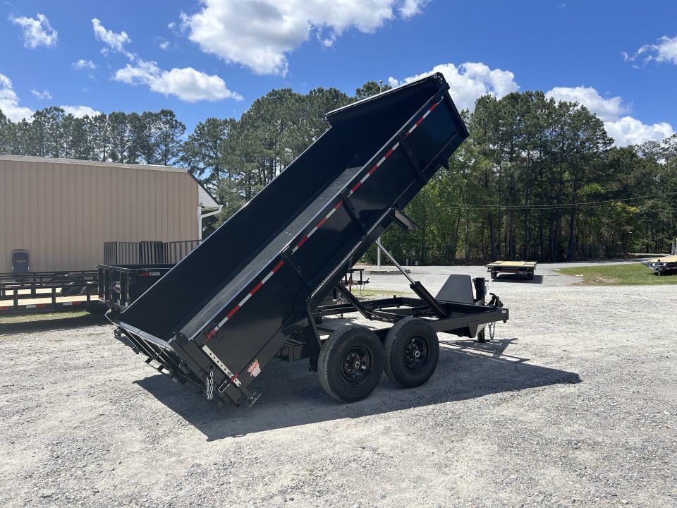 New 2026 Down 2 Earth 7X14 Dump Trailer, with Dual Rams #9940 Payload
