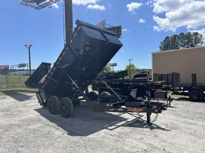 New 2026 Down 2 Earth 7X14 Dump Trailer, with Dual Rams #9940 Payload