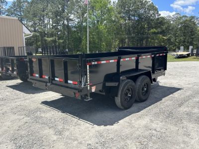 New 2026 Down 2 Earth 7X14 Dump Trailer, with Dual Rams #9940 Payload