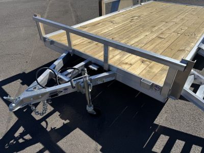 New 2026 Sure-Trac 7x14 Aluminum ATV Trailer w/ Side Load Ramps 3.5K GVWR