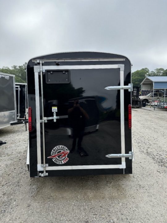 New 2026 Homesteader Trailer / Challenger Series / 5x8 / 5'7" Interior Height / Single Swing Rear Door / 32" Side Door / 24" Stoneguard / .030 Black Aluminum
