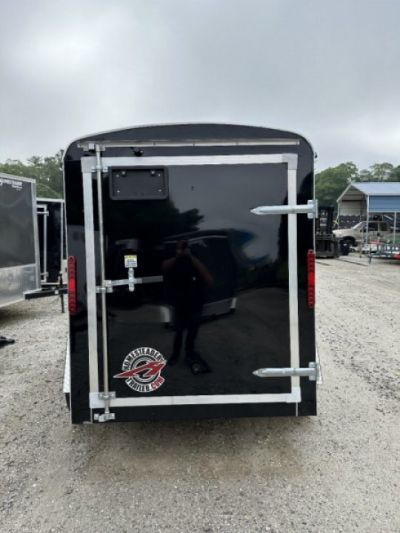 New 2026 Homesteader Trailer / Challenger Series / 5x8 / 5'7" Interior Height / Single Swing Rear Door / 32" Side Door / 24" Stoneguard / .030 Black Aluminum