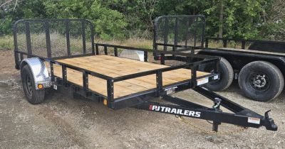 New 2027 PJ Trailers 10' x 77 in. Single Axle (U7) Utility Trailer