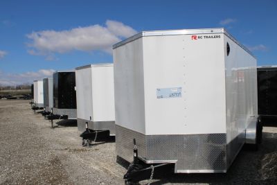 New 2026 RC 7X16 7K - GVWR | Steel Enclosed Cargo Trailer **CLEARANCE**