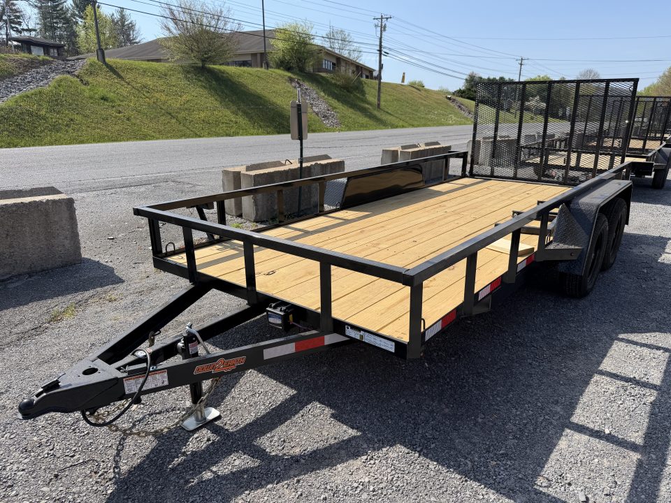 New 2026 Down 2 Earth Utility Trailer 76X16 SPRING ASSIST FOLD FORWARD GATE