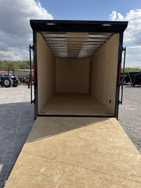New 2026 Look Trailers LOOK CARGO 7X16 RAMP White/ Blackout Package Cargo / Enclosed Trailer