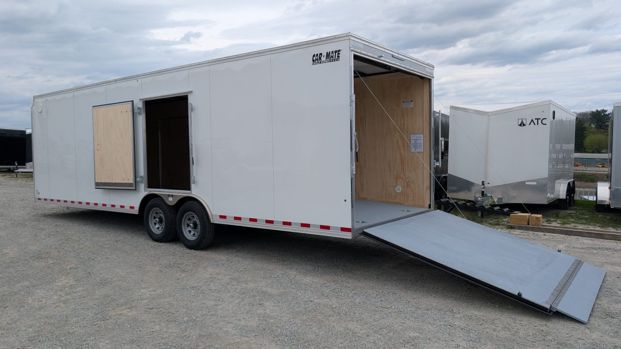 New 2026 Car Mate 8.5 x 28 HD Eagle Car Hauler w/ Ramp (12000# GVWR)