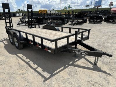 New 2025 Road Boss 83  x 16' Medium Duty Pipe Top & Stand Up Ramp Equipment Trailer