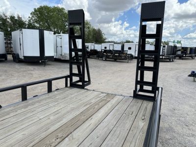 New 2026 Road Boss 83" x 20' Medium Duty, Pipe Top & Stand Up Ramp Equipment Trailer