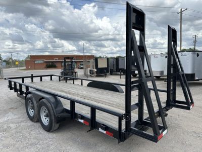 New 2026 Road Boss 83  x 20' Medium Duty, Pipe Top & Stand Up Ramp Equipment Trailer
