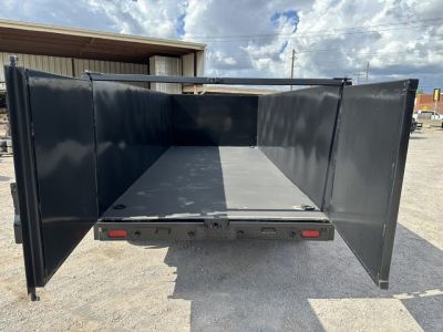 New 2025 Road Boss 83x16 Tandem Axle Gooseneck with 4' Sides Dump Trailer