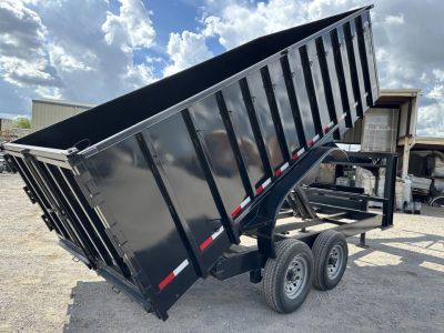 New 2025 Road Boss 83x16 Tandem Axle Gooseneck with 4' Sides Dump Trailer